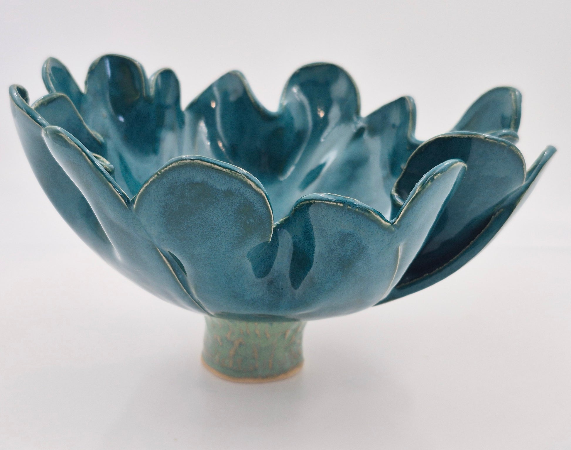 Stor Mørk Turkis haveblomst - (uden stang)