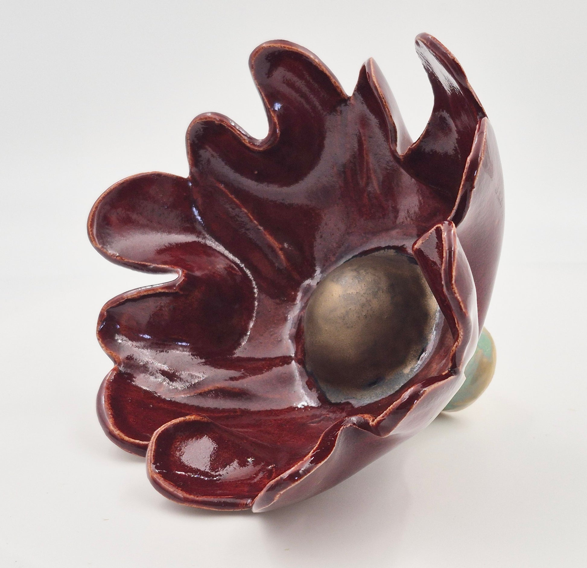 Lille Rødbrun haveblomst - (uden stang)