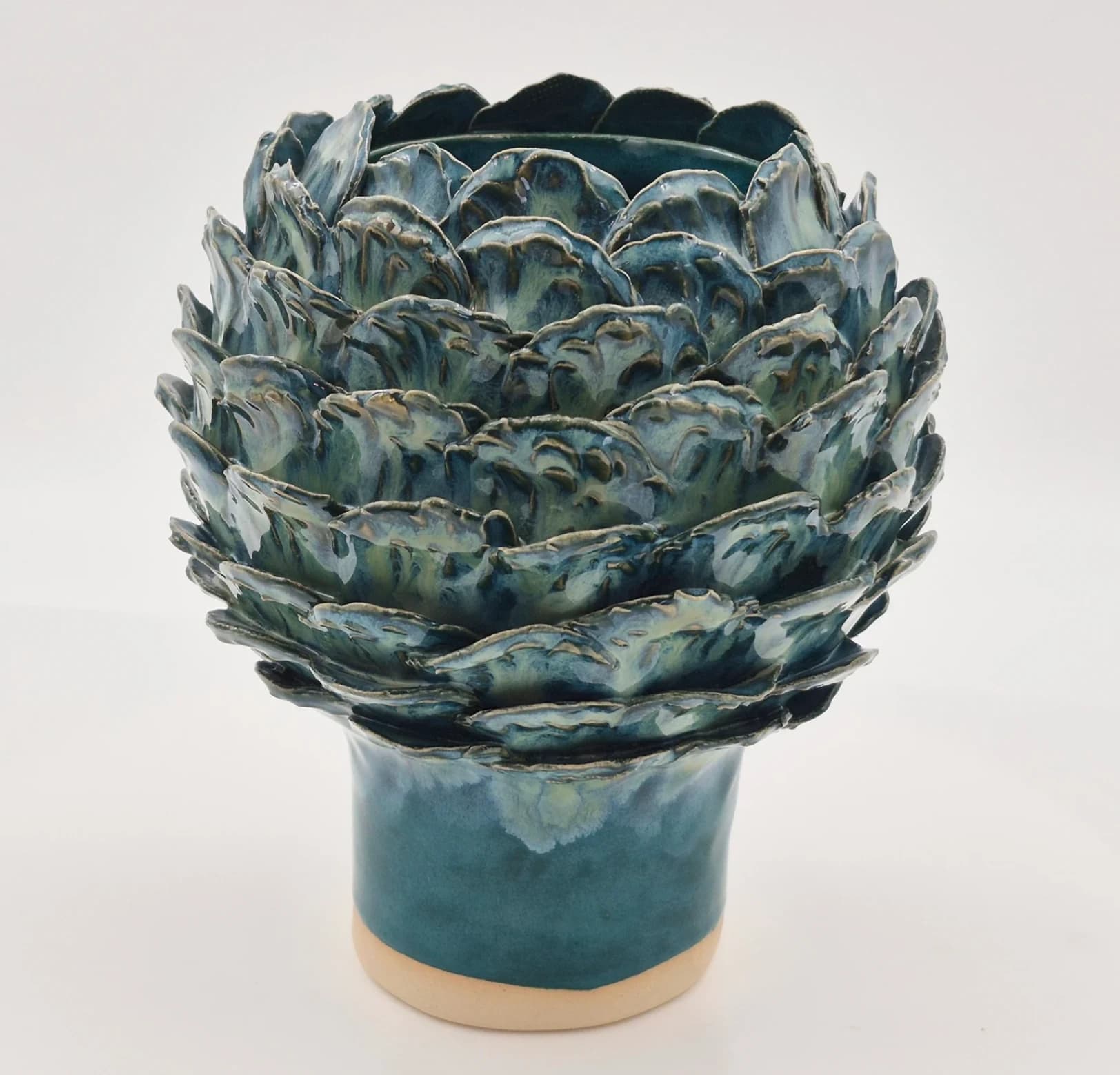 Artiskok vase - Blågrøn - medie 2