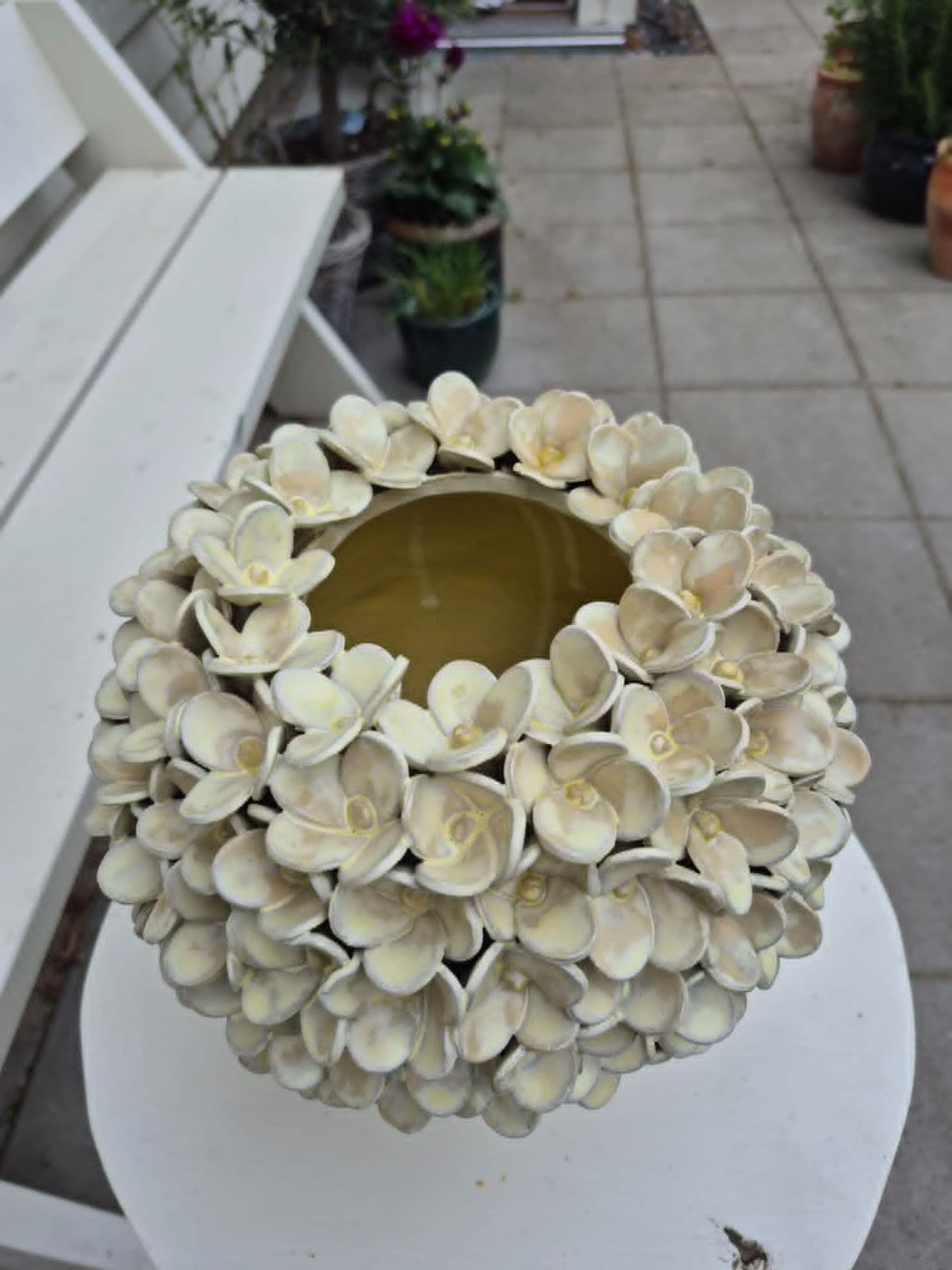Jasmin vase - mat gul - medie 3