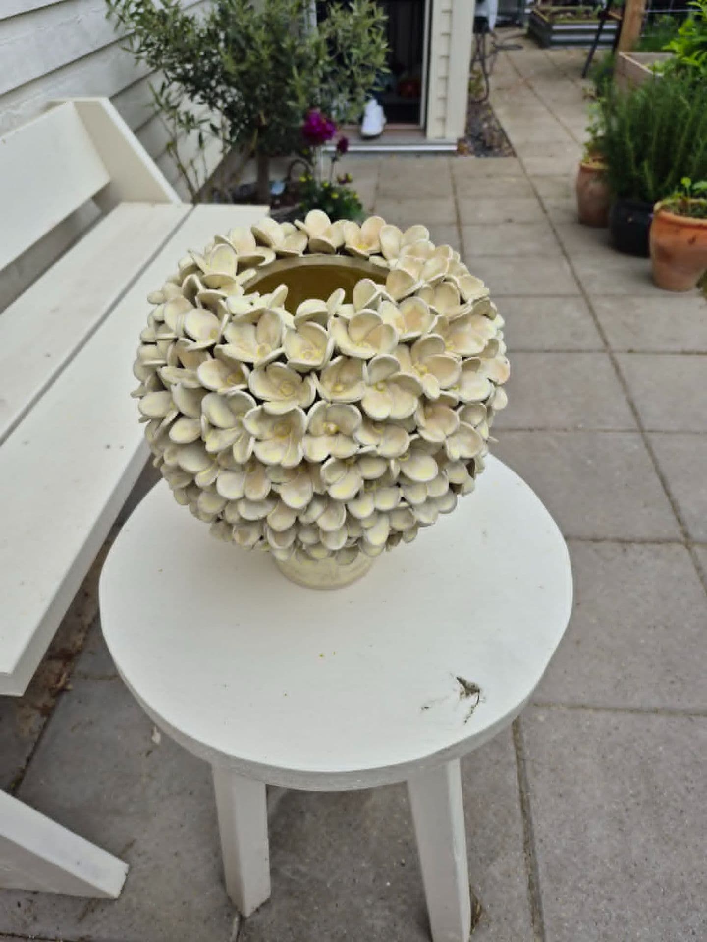 Jasmin vase - mat gul - medie 4