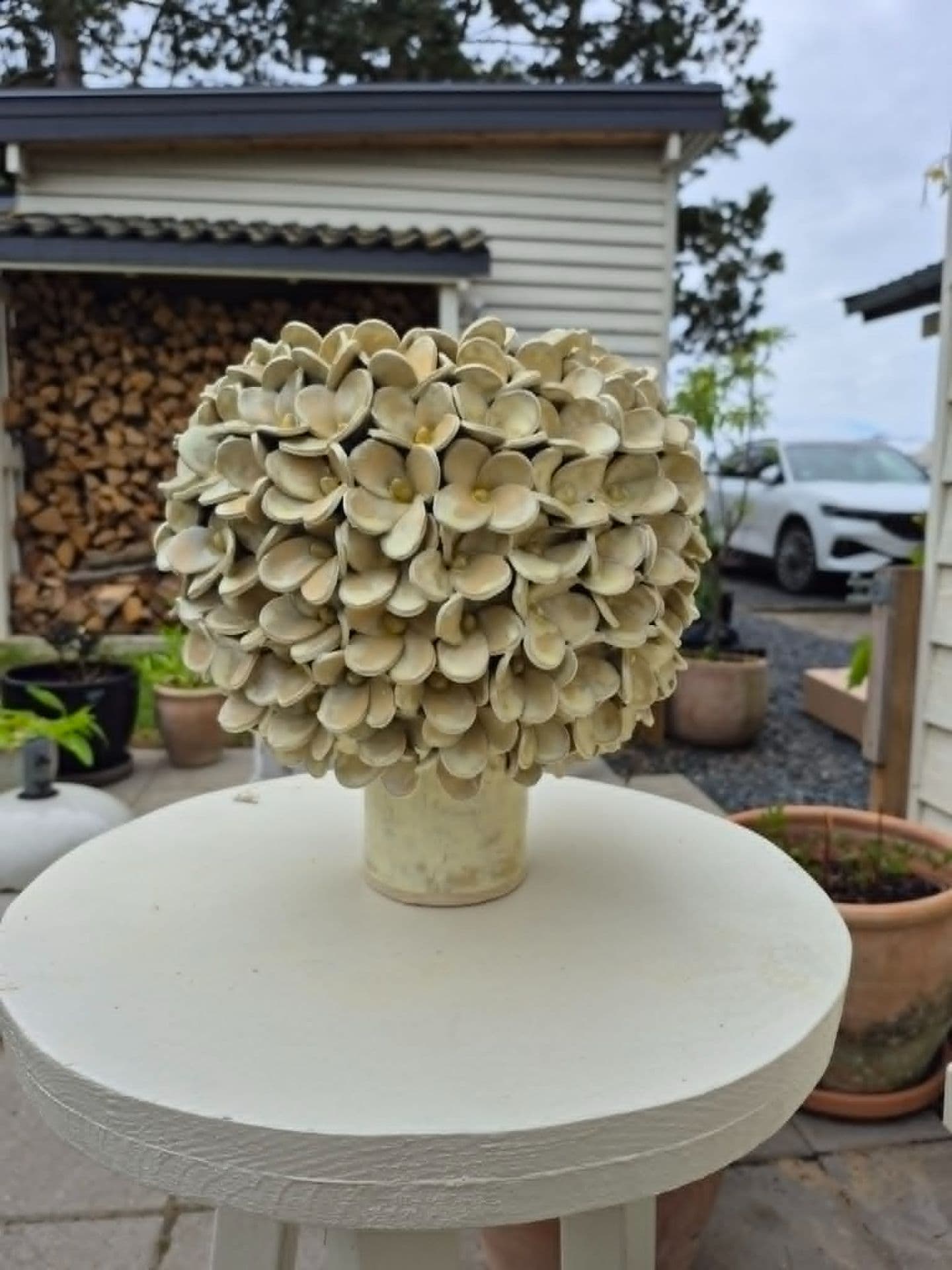 Jasmin vase - mat gul - medie 2