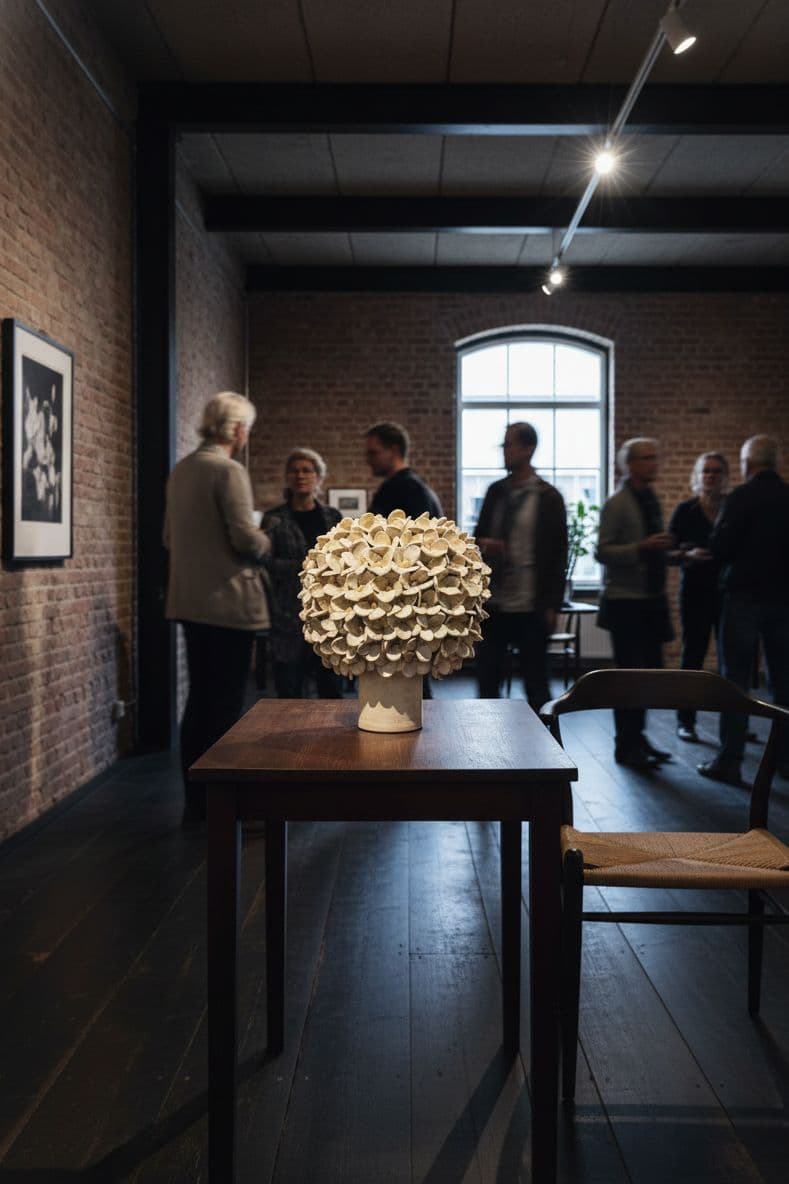 Jasmin vase - mat gul - medie 7