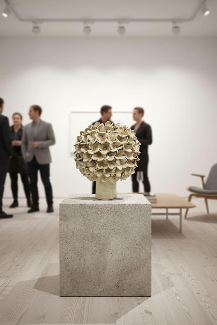 Jasmin vase - mat gul - medie 13