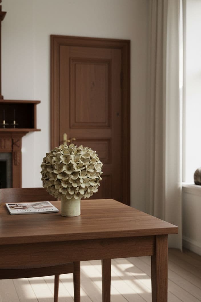 Jasmin vase - mat gul - medie 15