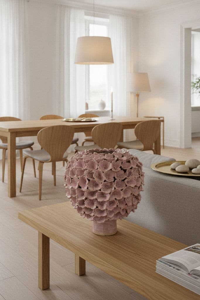 Stor lyserød allium vase  - medie 4