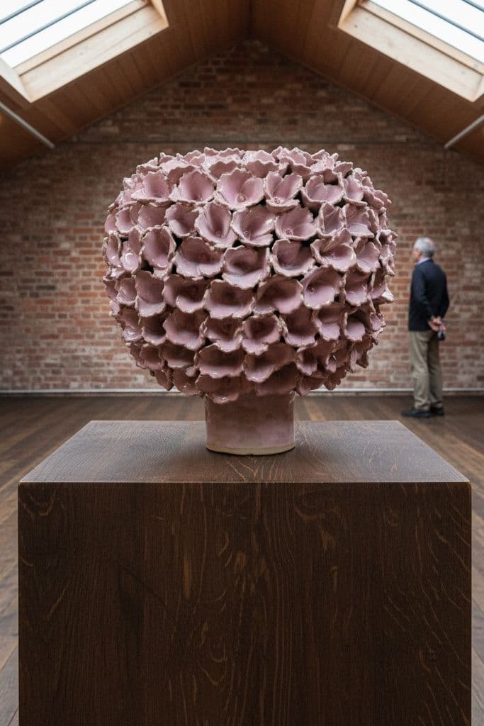 Stor lyserød allium vase  - medie 5