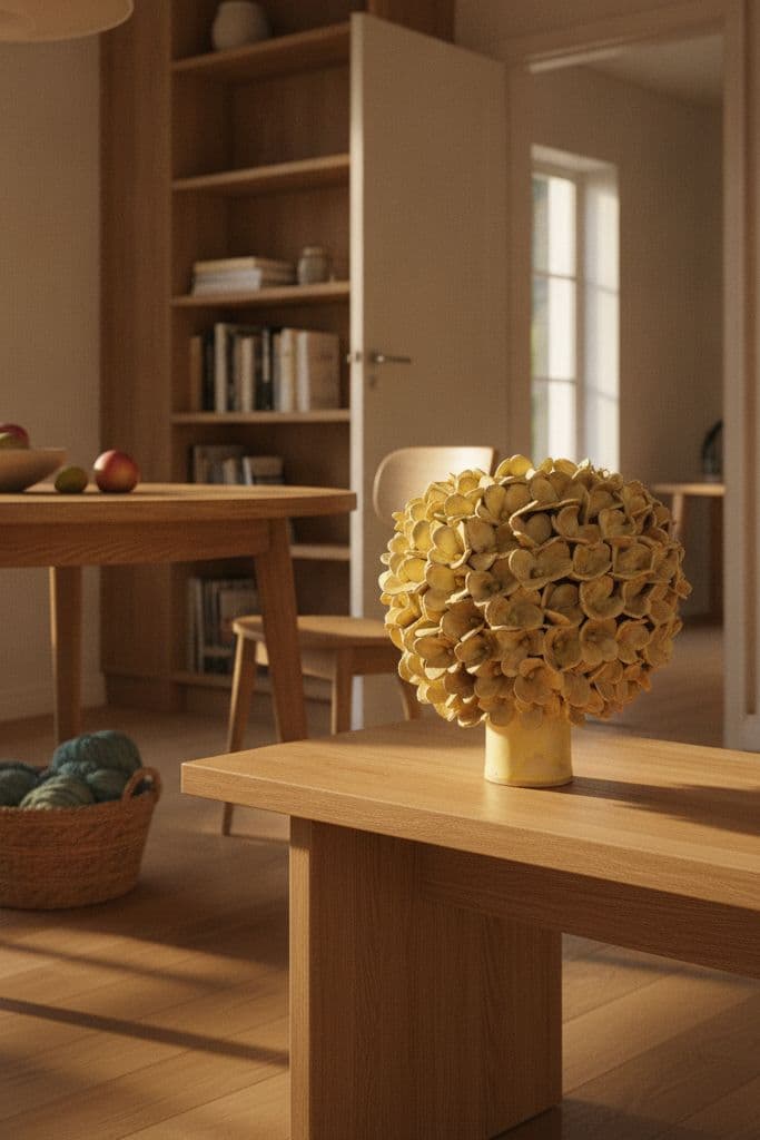 Stor Jasmin vase - mat gul - medie 3