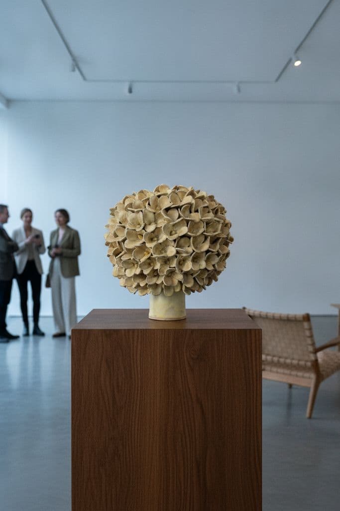 Stor Jasmin vase - mat gul - medie 9