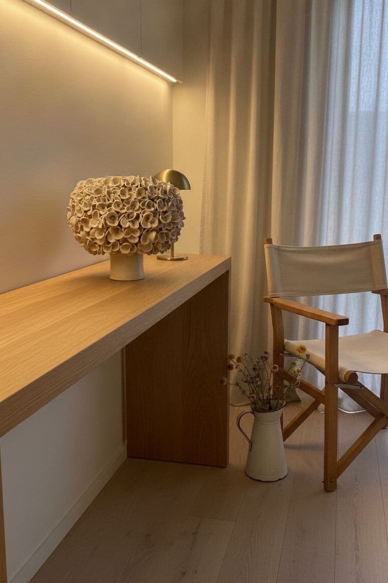 Stor Jasmin vase - råhvid  - medie 9
