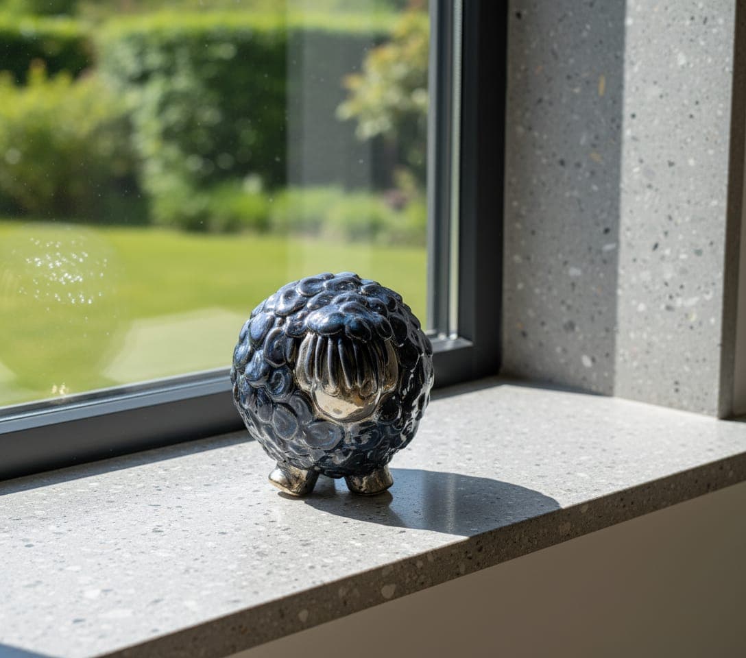 Sort får - 11 cm - medie 3