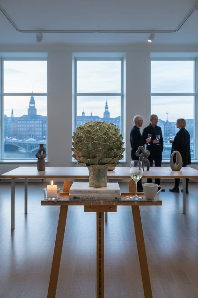 Artiskok vase - Lys grøn - medie 4