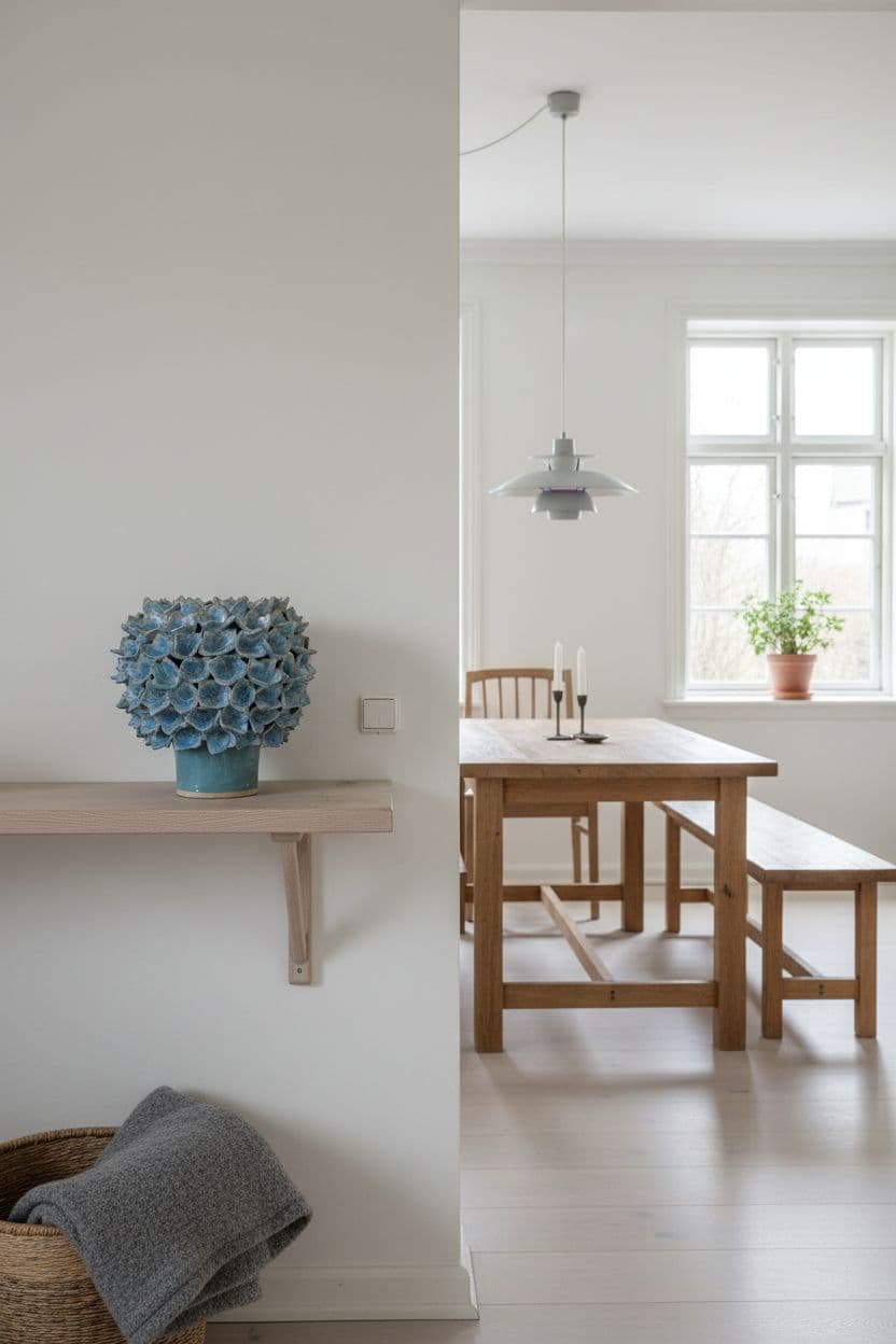 Blå Allium vase - medie 4
