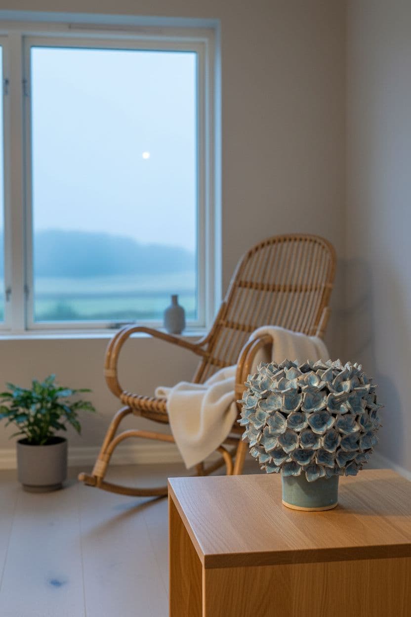 Blå Allium vase - medie 6
