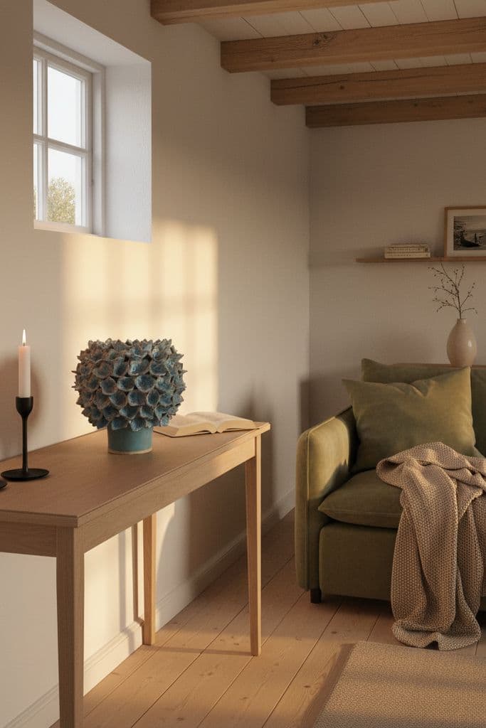Blå Allium vase - medie 8