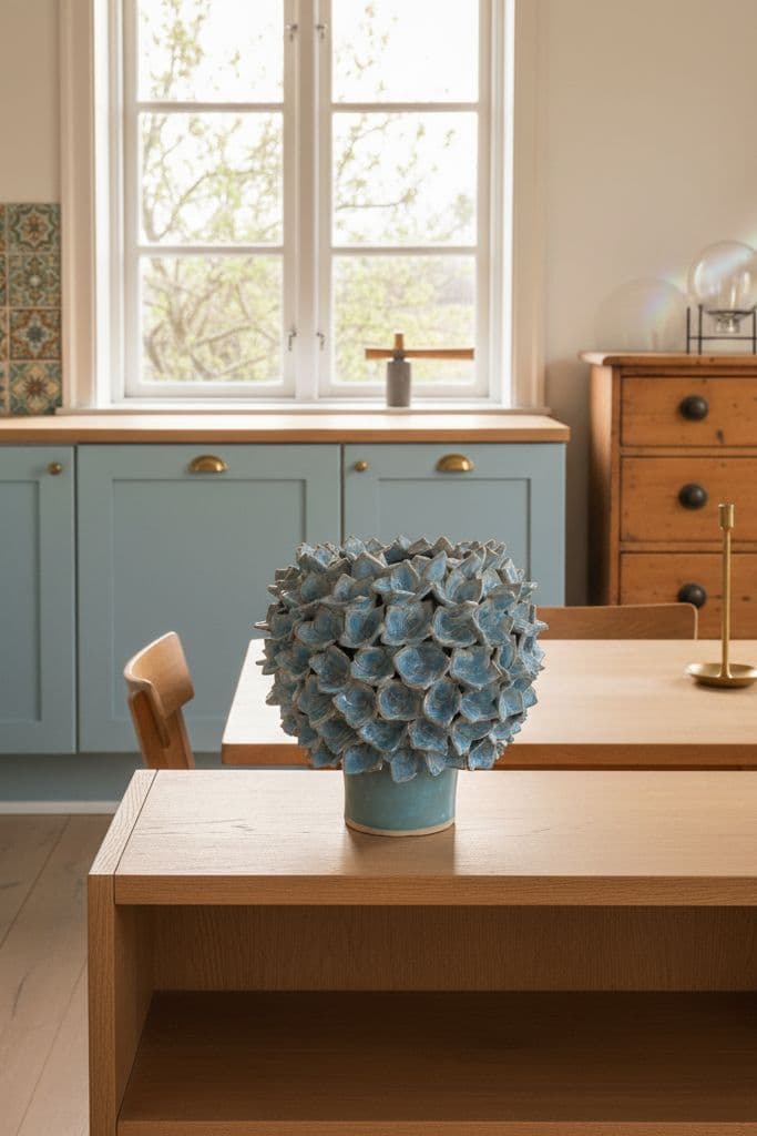 Blå Allium vase - medie 10