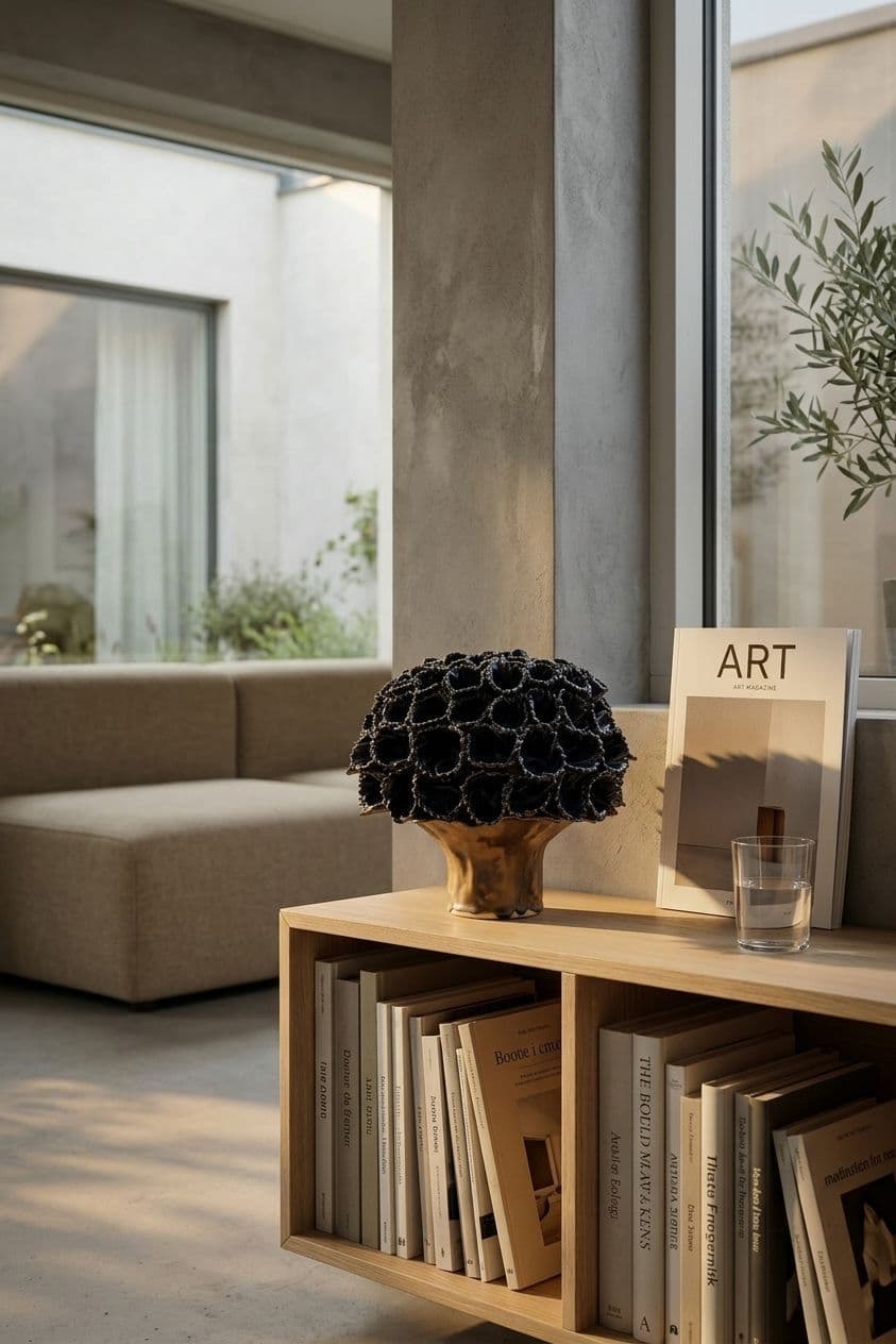 Mørkeblå Allium vase - medie 5