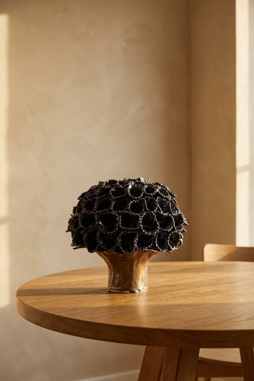 Mørkeblå Allium vase - medie 8