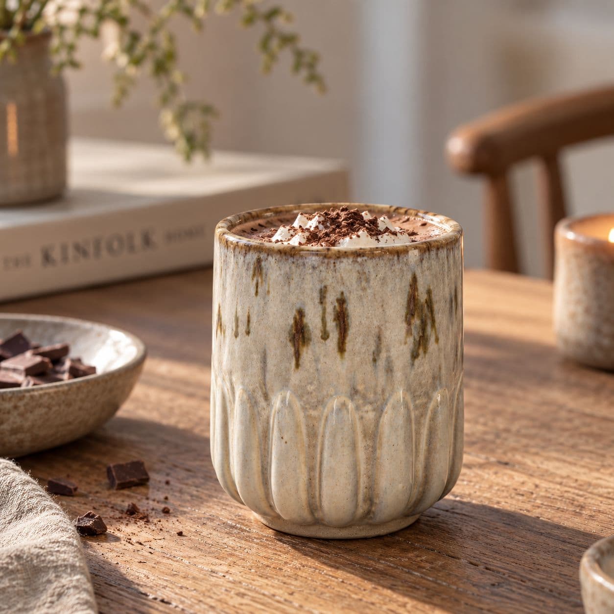 Kop med relief – Creme - medie 3