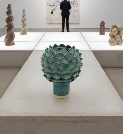 Koglevase - Blågrøn