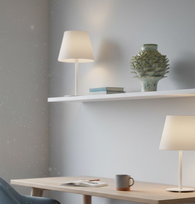 Stentøjsvase med håndbyggede kronblade