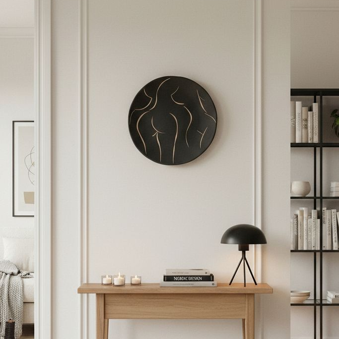 Fad med kvindekroppe – mat sort