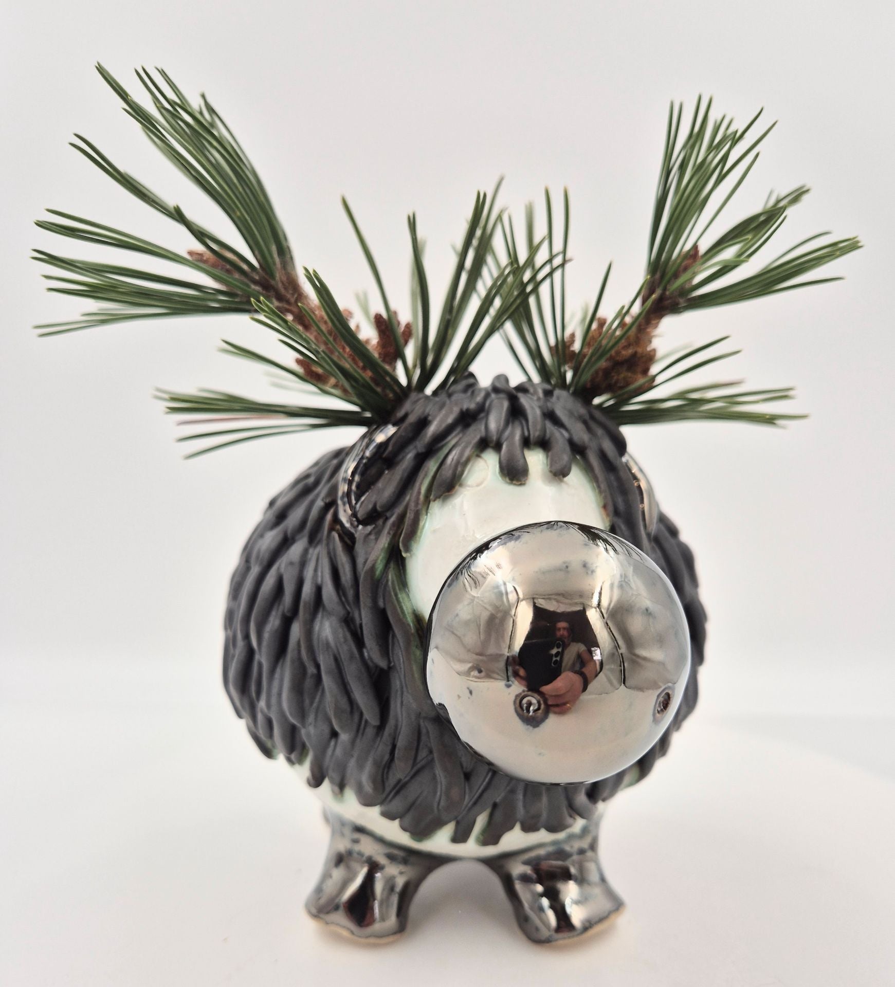 Rensdyr matsort - 14 cm