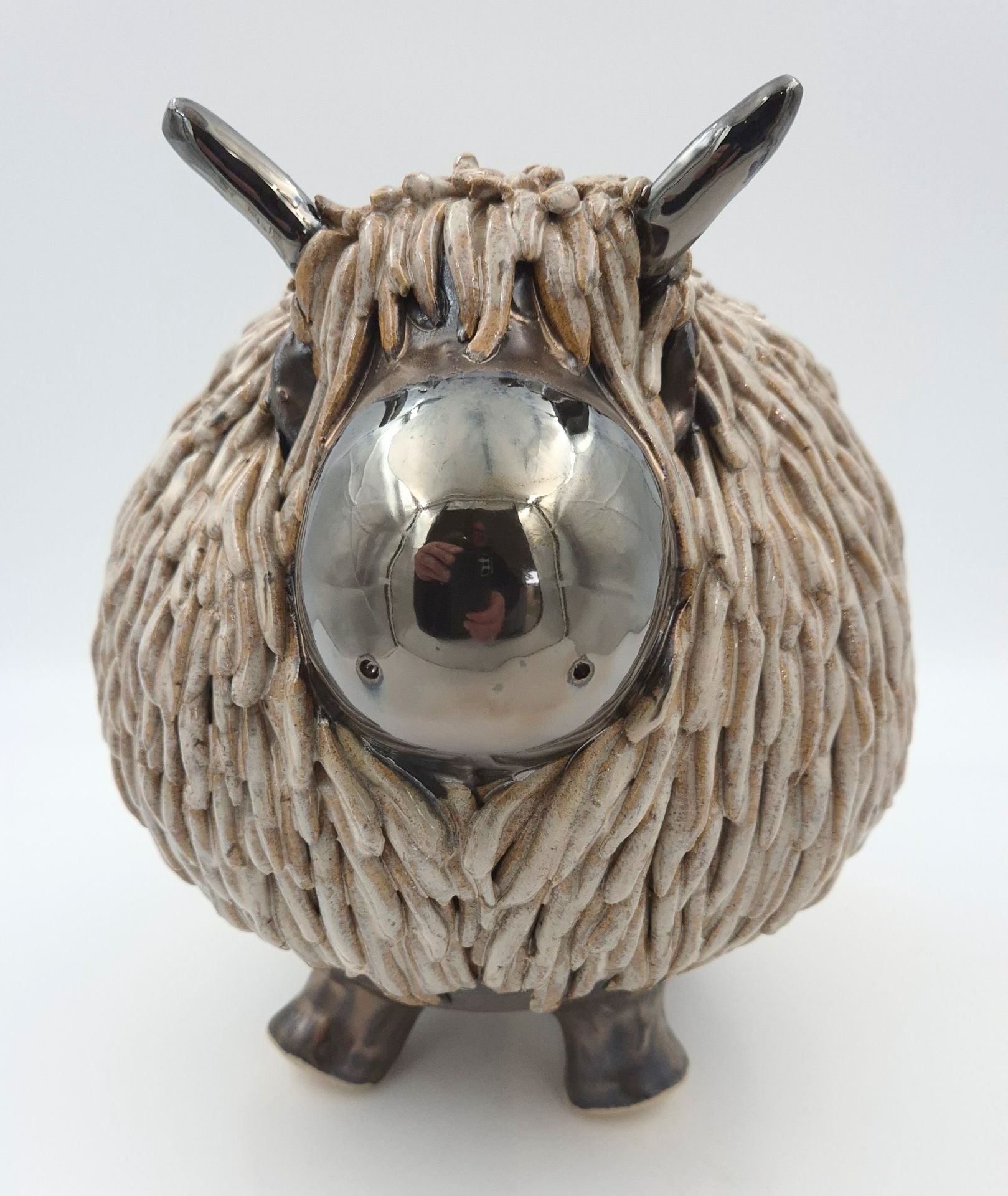 Stor højlandsko brunmeleret - 24 cm