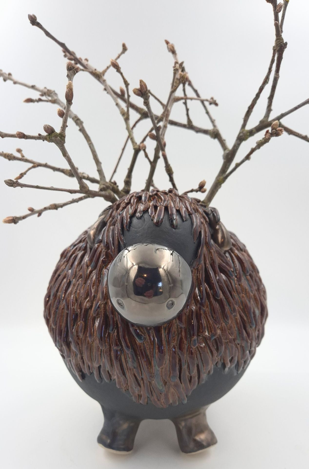 Stort rensdyr Brun/Sort - 24 cm