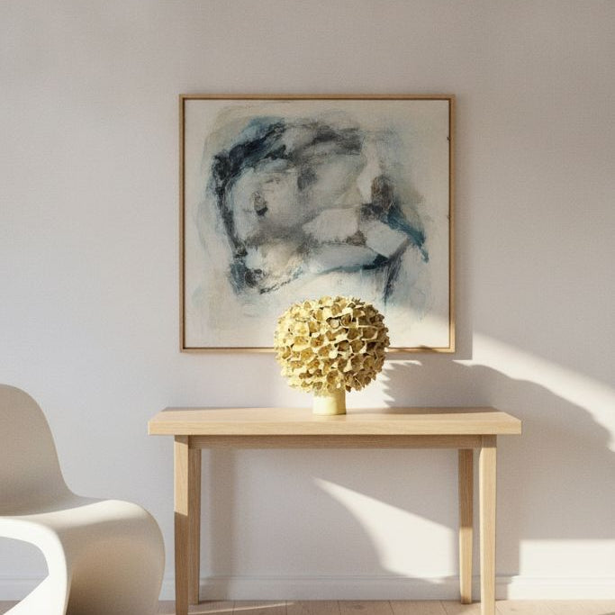 Stor Jasmin vase - mat gul