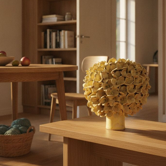 Stor Jasmin vase - mat gul