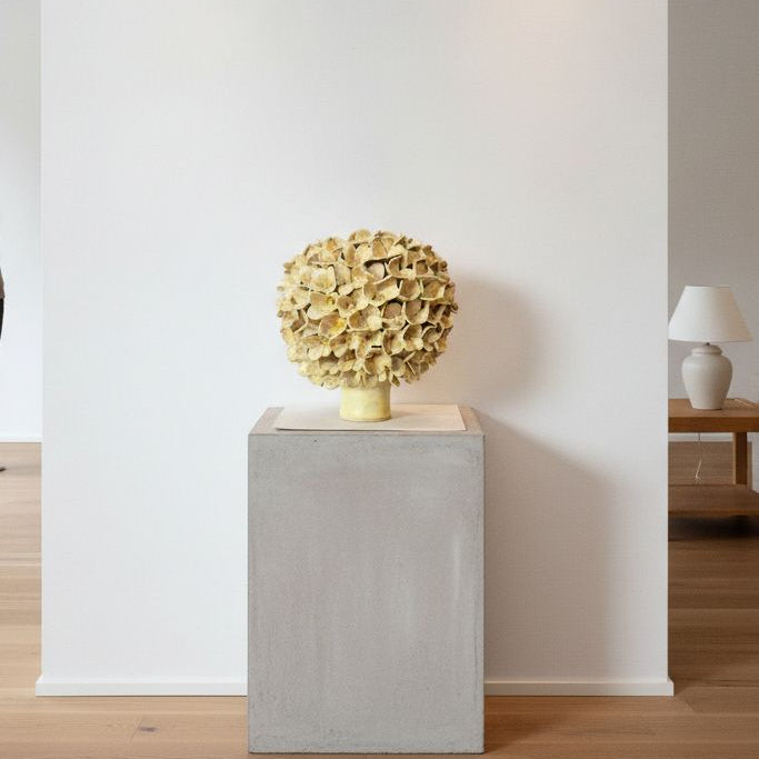 Stor Jasmin vase - mat gul