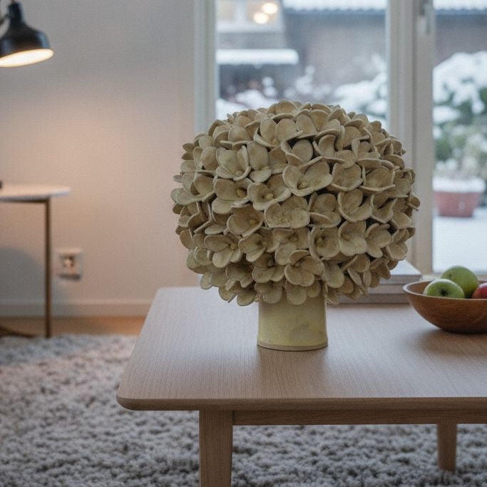 Stor Jasmin vase - mat gul