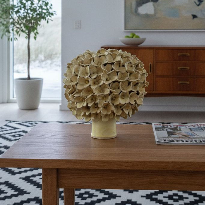 Stor Jasmin vase - mat gul