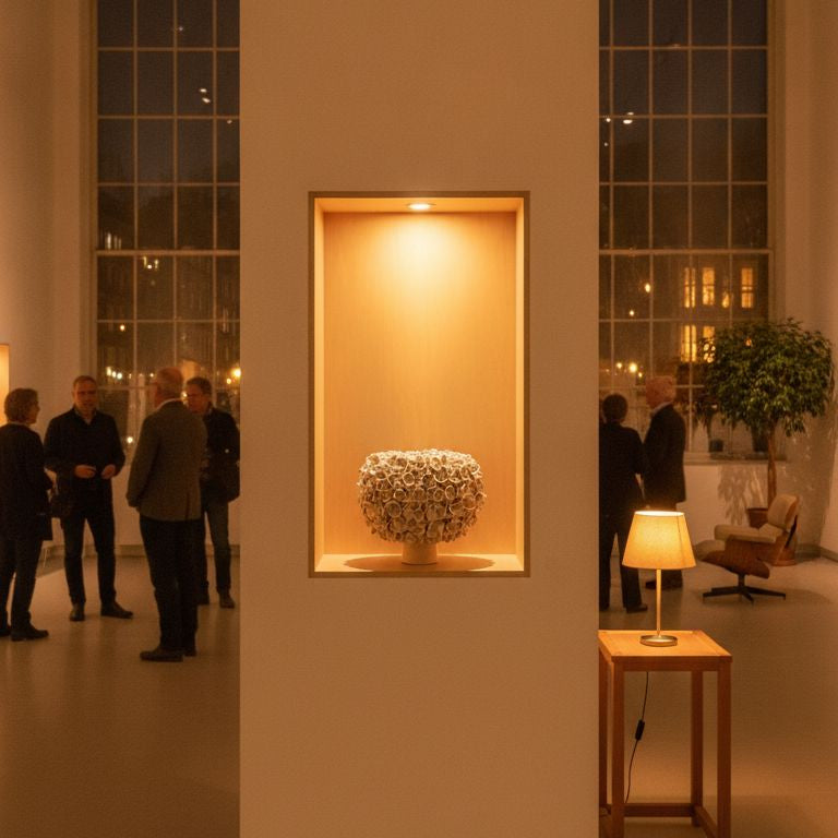 Stor Jasmin vase - råhvid 