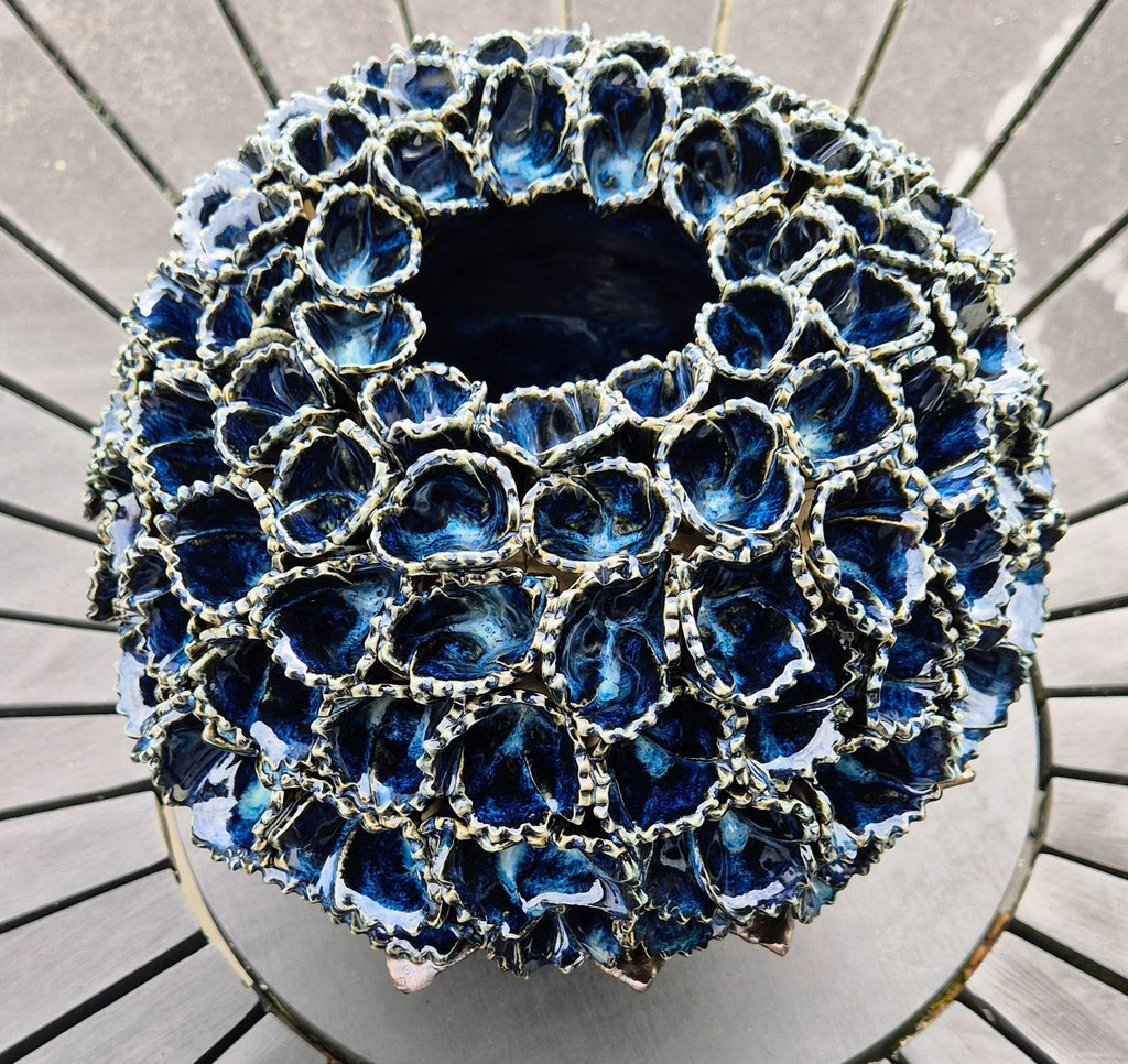 Mørkeblå Allium vase