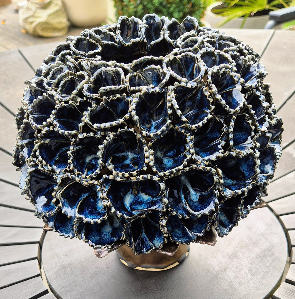Mørkeblå Allium vase