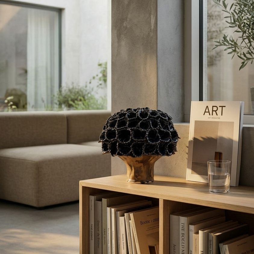Mørkeblå Allium vase