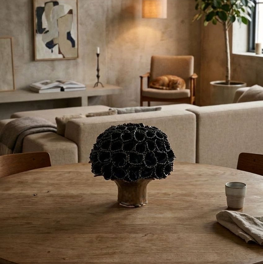 Mørkeblå Allium vase