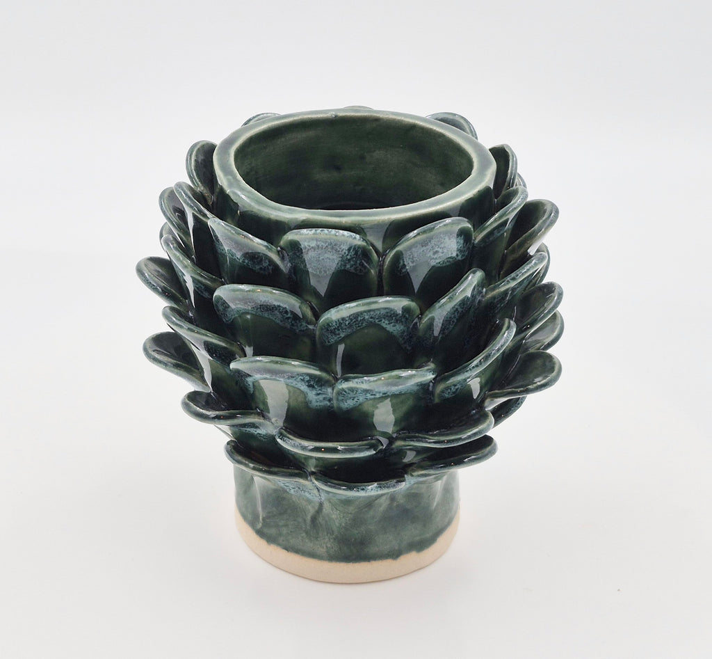 Skulpturel blad-vase
