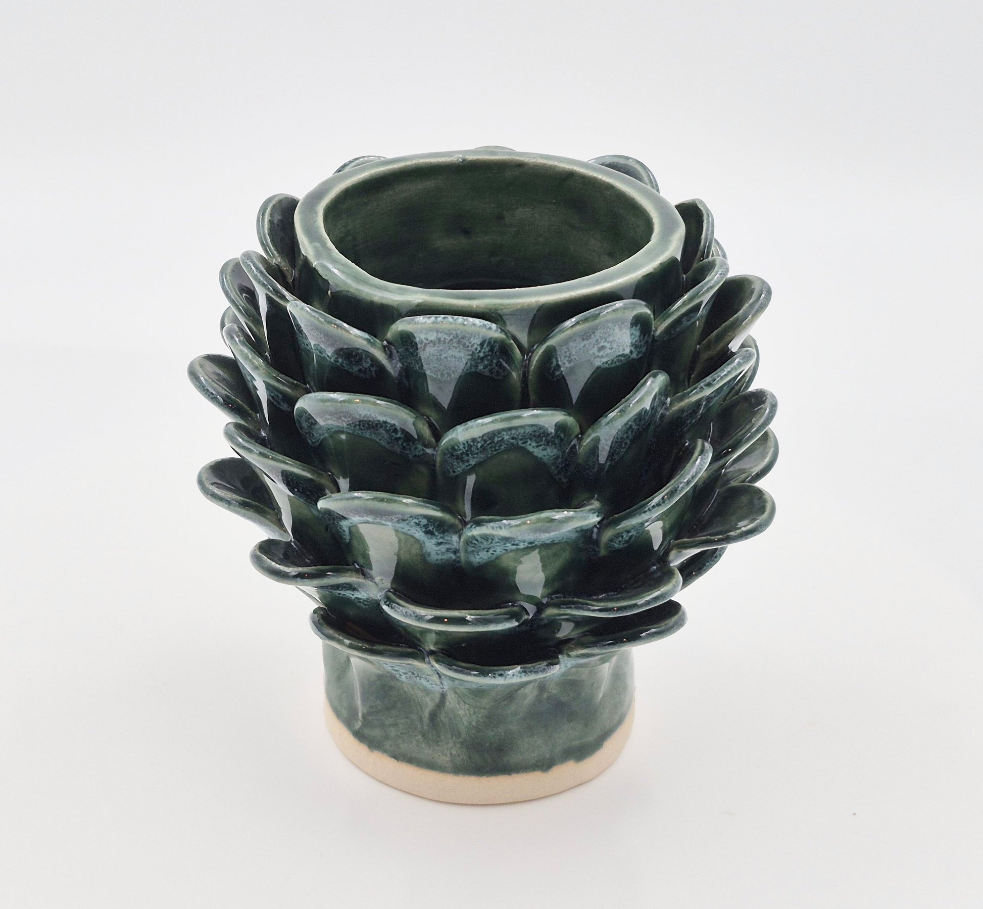 Skulpturel blad-vase