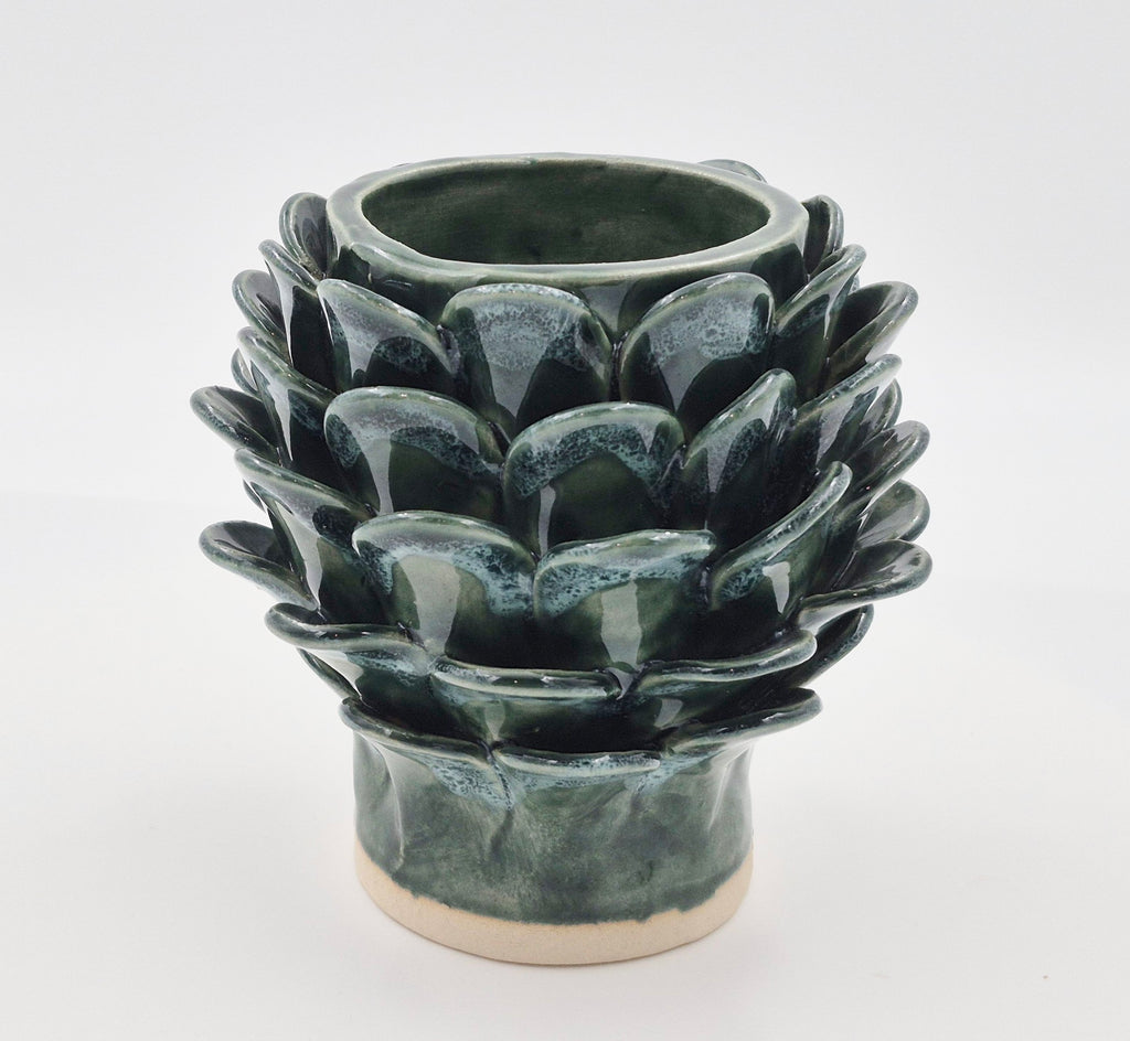 Skulpturel blad-vase