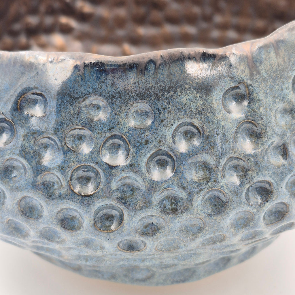 Stor håndlavet stentøjsskål / fad