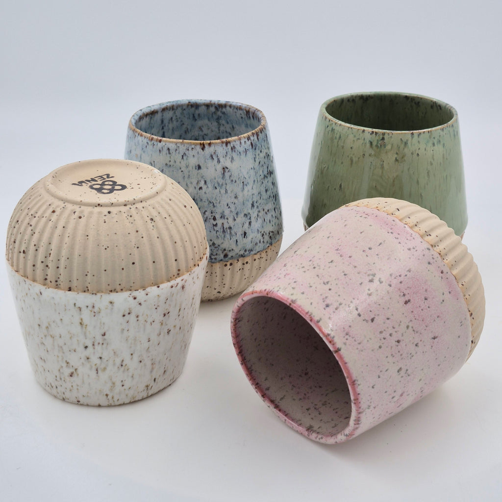 Porcelain Cup with Stripes (2.5 dl, Height 8 cm)