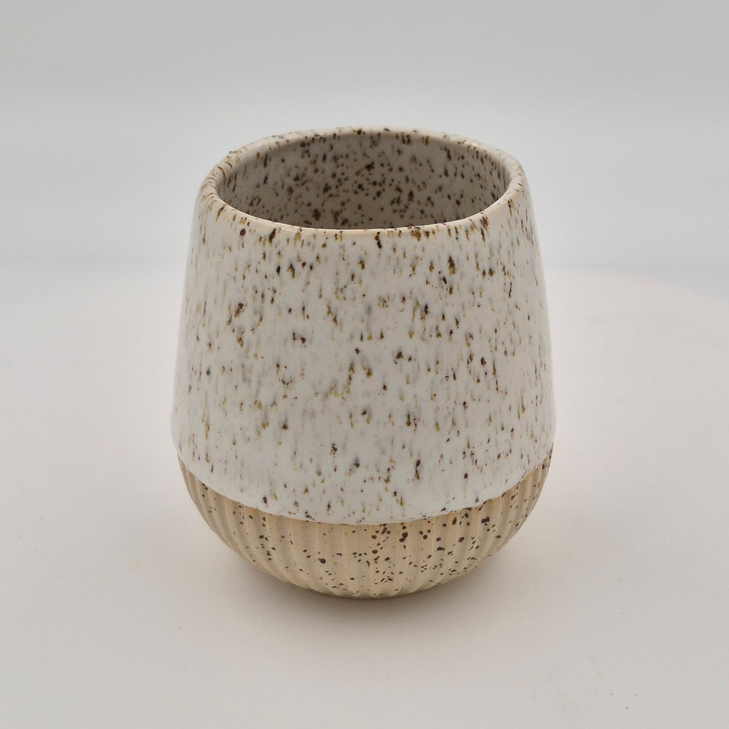 Porcelain Cup with Stripes (2.5 dl, Height 8 cm)