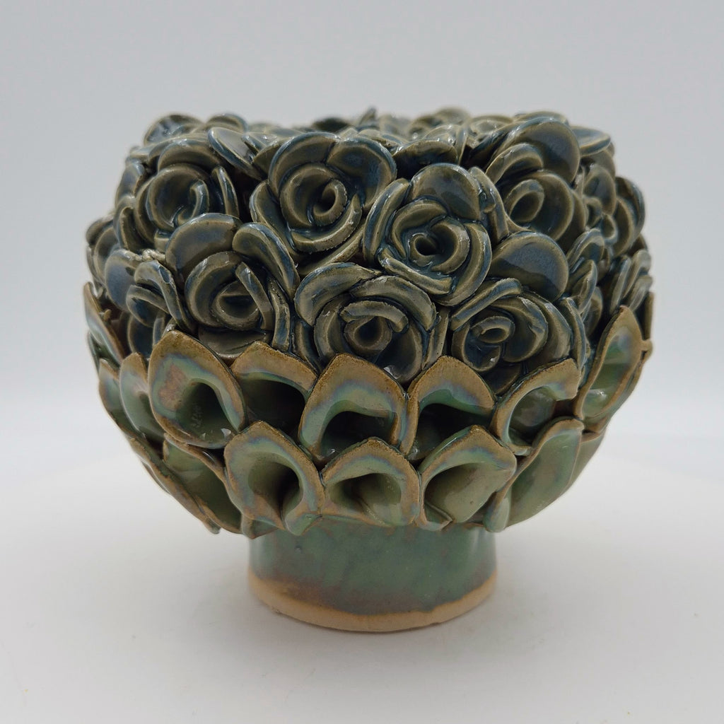 Hortensia knop – grøn glasur