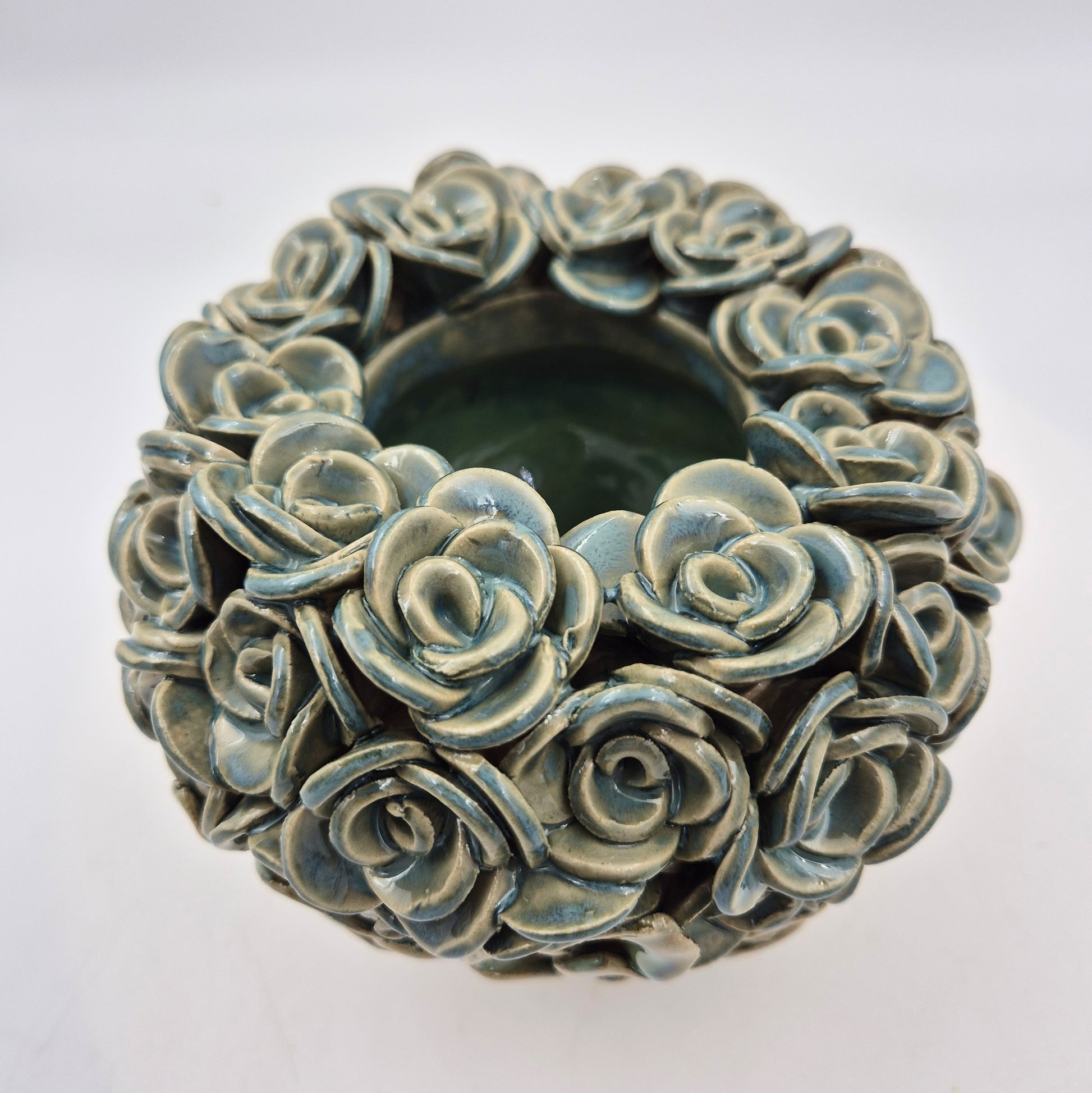 Hortensia knop – grøn glasur