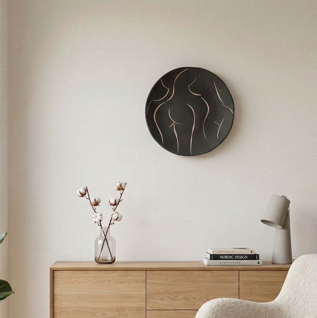 Fad med kvindekroppe – mat sort