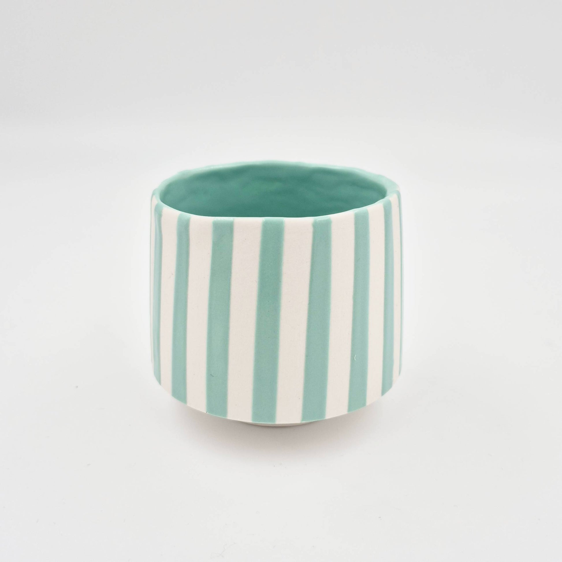 Porcelænskop med Striber (2,5 dl, Højde 8 cm)