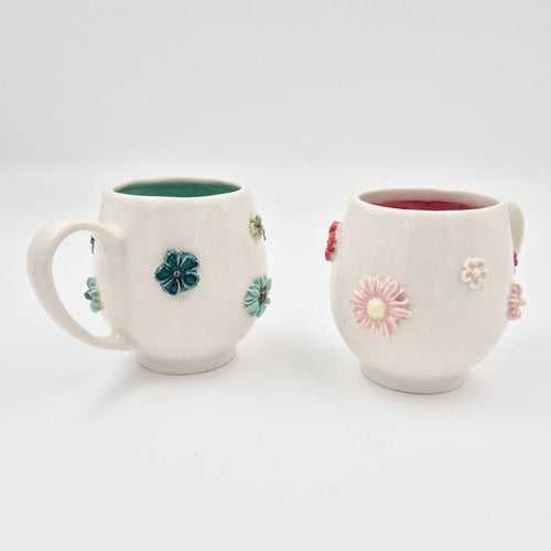 Blomsterkrus i porcelænsler (højde 9 cm, 2,5 dl)